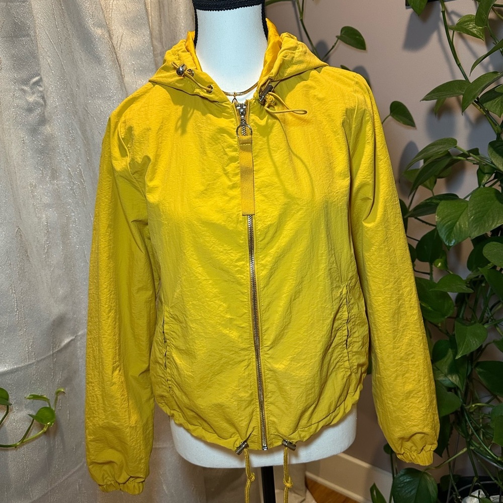 Ashley by 26 International Yellow Utility Jacket with Hood